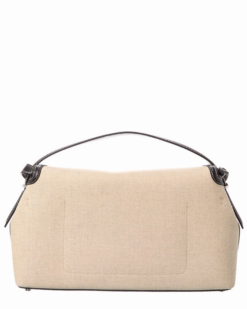 TOTEME Canvas & Leather Shoulder Bag