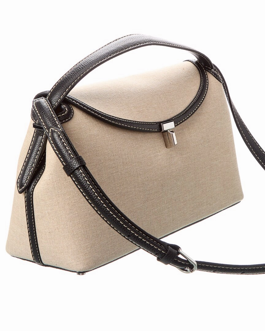 TOTEME Canvas & Leather Shoulder Bag
