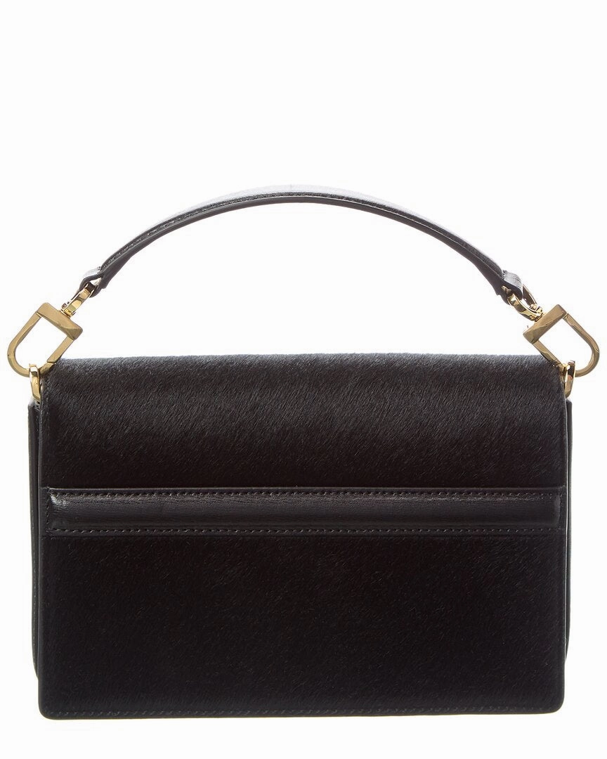 TOTEME T Flap Mini Haircalf & Leather Shoulder Bag