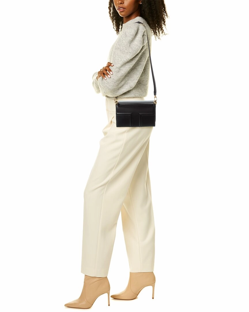 TOTEME T Flap Mini Leather Shoulder Bag