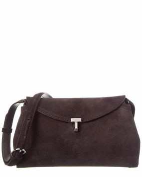 TOTEME T-Lock Suede Shoulder Bag