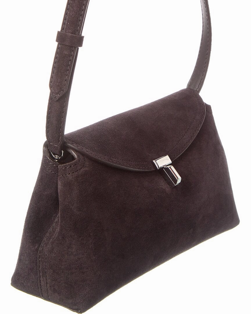 TOTEME T-Lock Suede Shoulder Bag