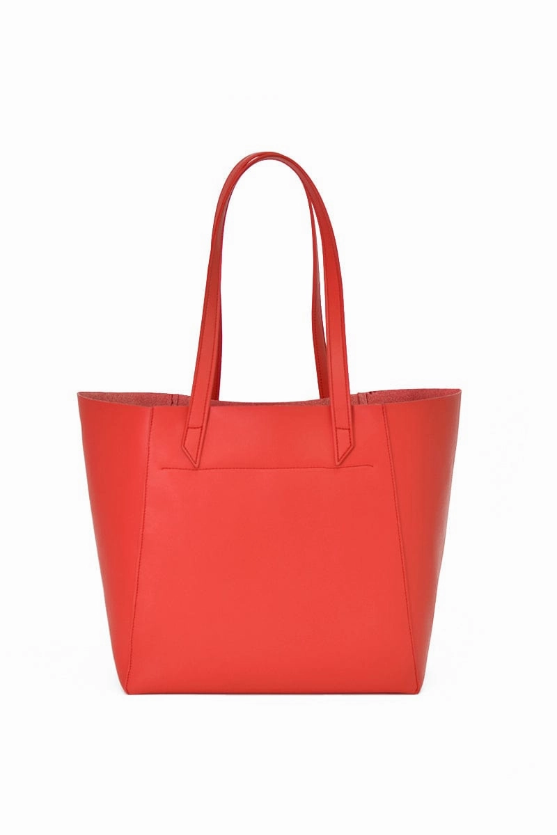 Totissimo Foldable Vegan Leather Tote Bag | Cherry