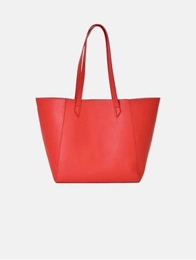 Totissimo Foldable Vegan Leather Tote Bag | Cherry