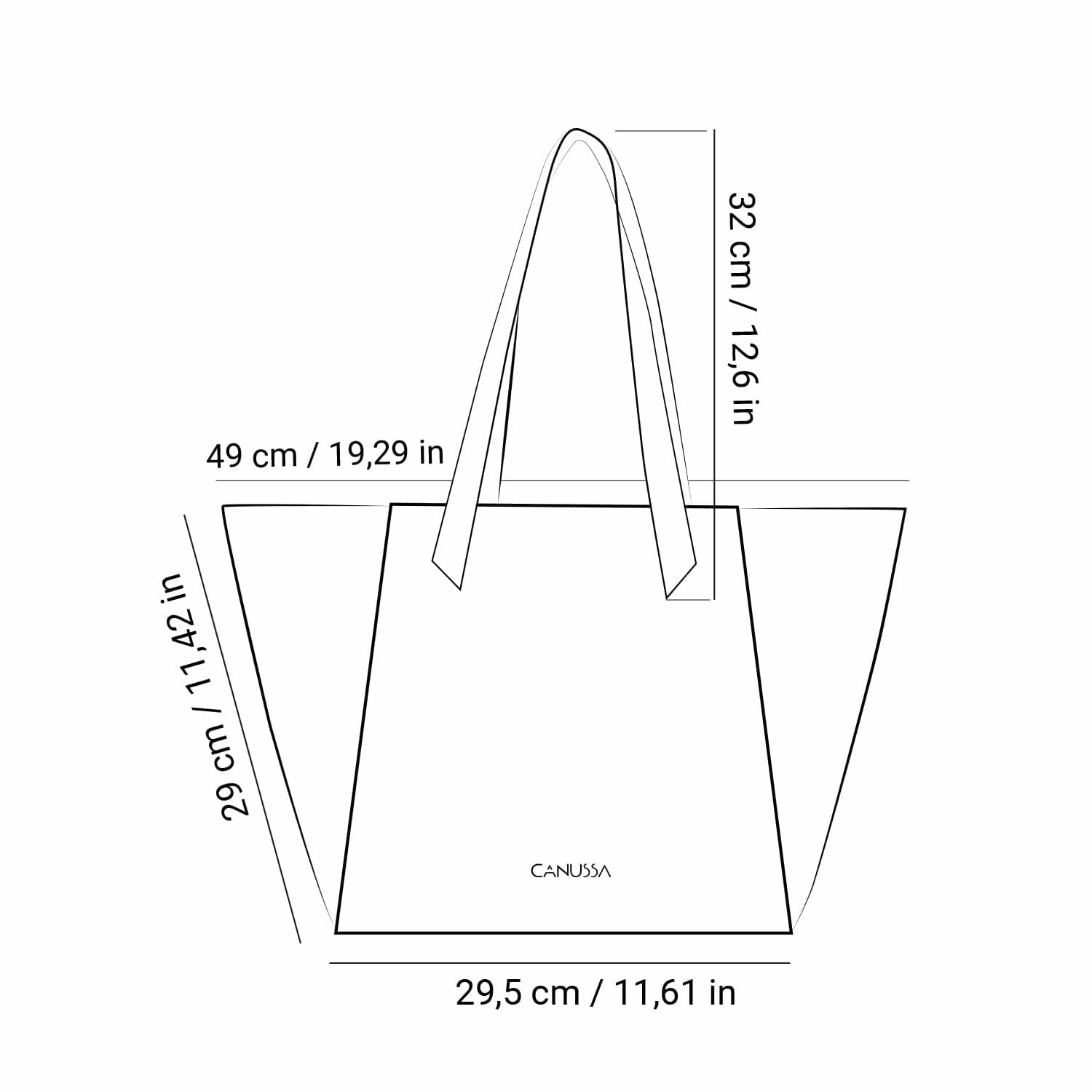 Totissimo Foldable Vegan Leather Tote Bag | Grey