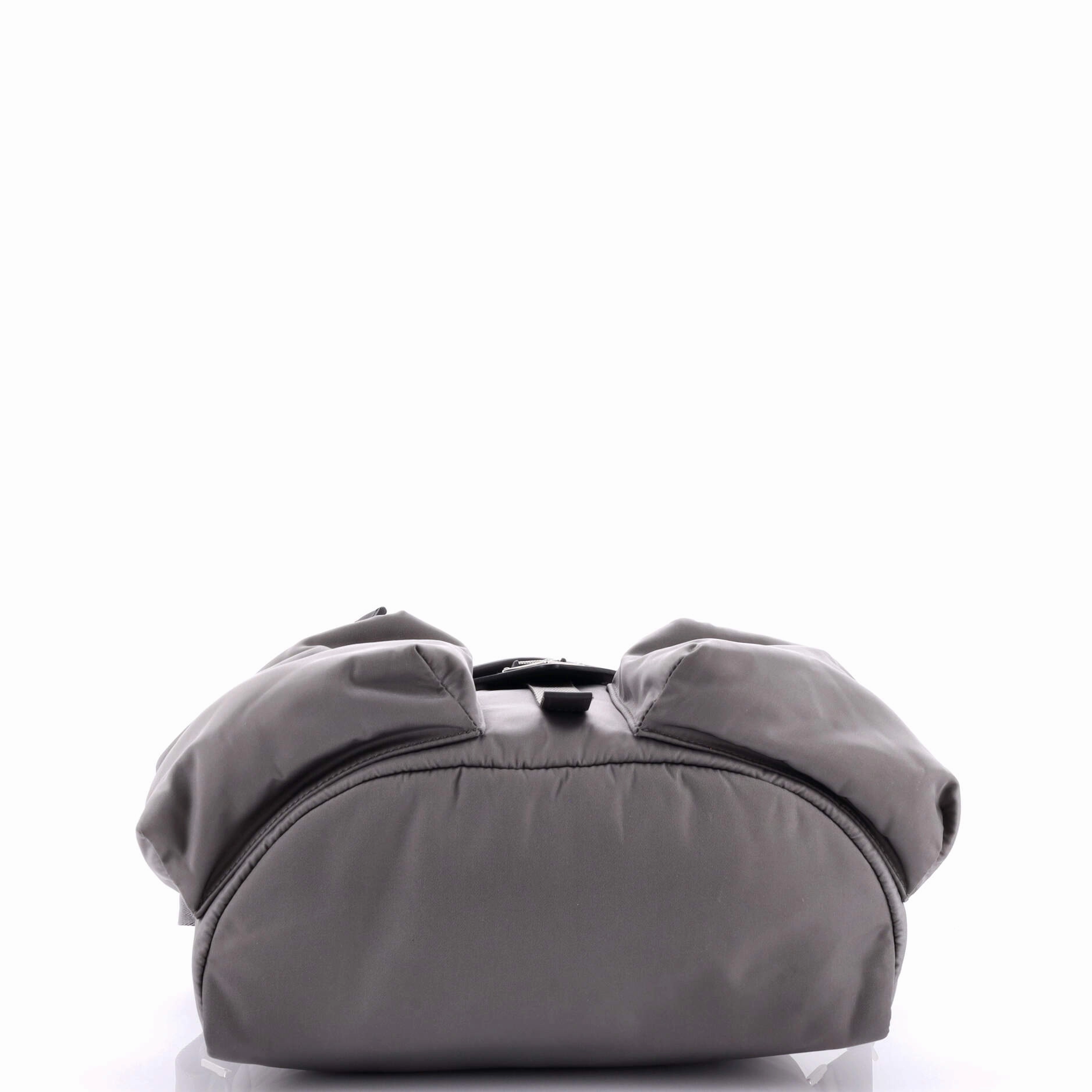 Triangle Logo Double Pocket Shoulder Bag Re-Nylon and Leather
