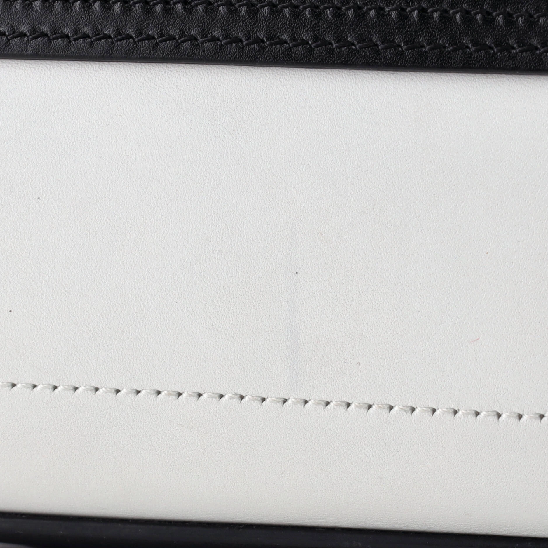 Tricolor Luggage Bag Leather Nano