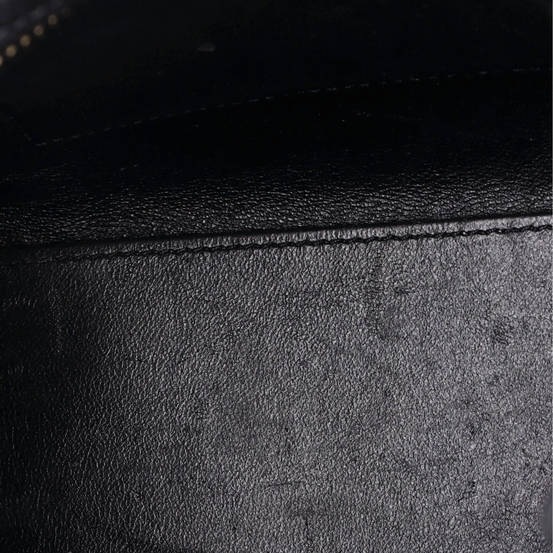Tricolor Luggage Bag Leather Nano