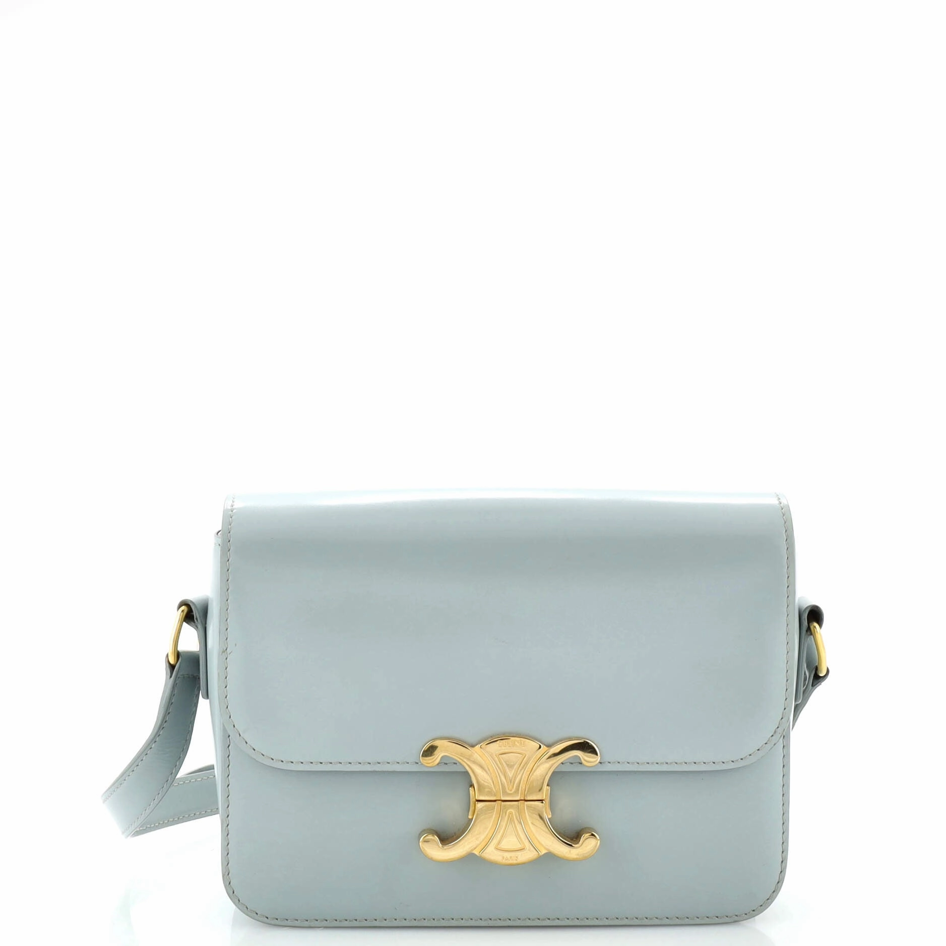 Triomphe Shoulder Bag Smooth Calfskin Teen