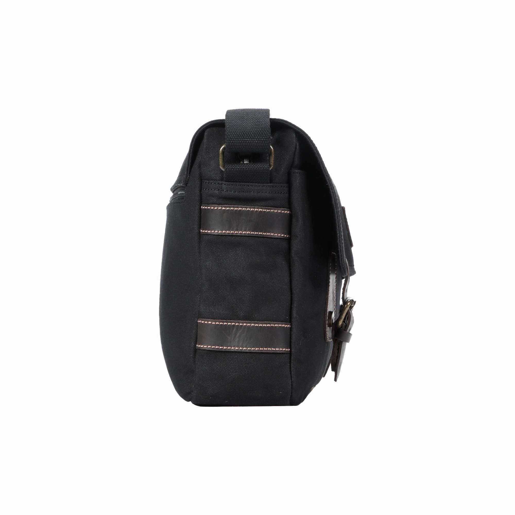 Troop London Heritage Canvas Messenger Shoulder Bag 13 Laptop