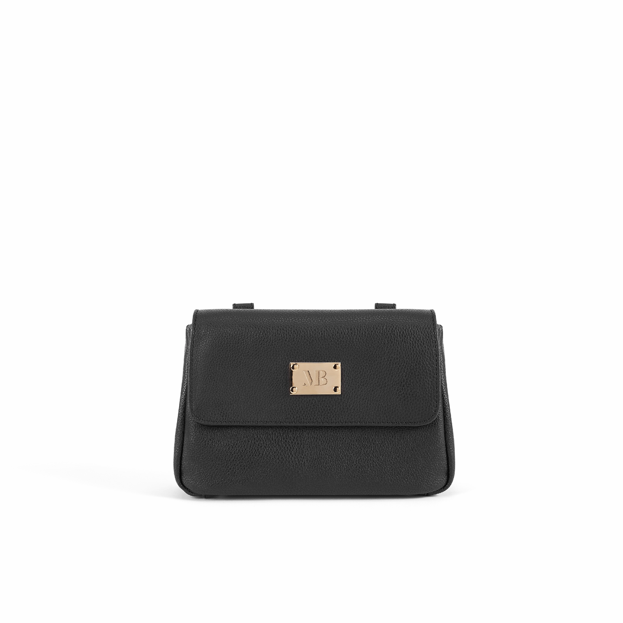 Trudy Vegan Leather Crossbody Clutch Bag | Black