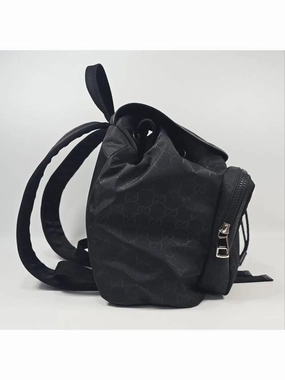Two pocket nylon backpack
