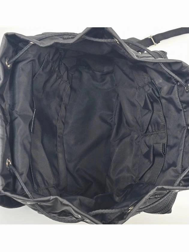 Two pocket nylon backpack
