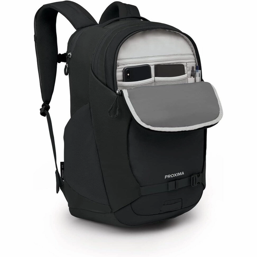 Unisex 30-Liter Proxima Comfortable 16-inch Laptop Backpack, Black