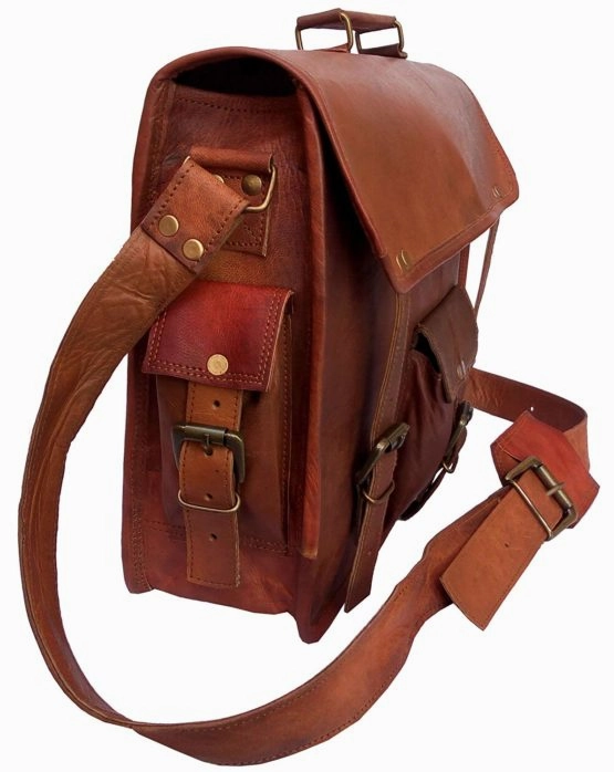 Unisex Leather Satchel Bag