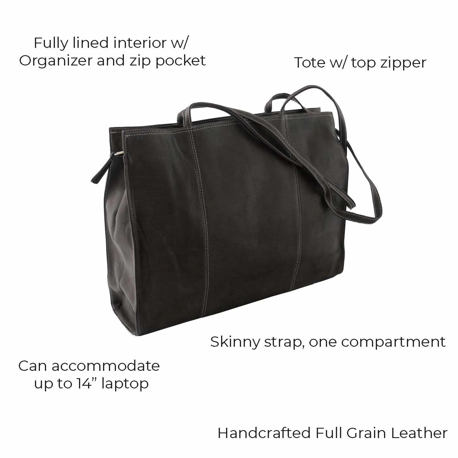 URBAN TOTE 14" Leather Bag