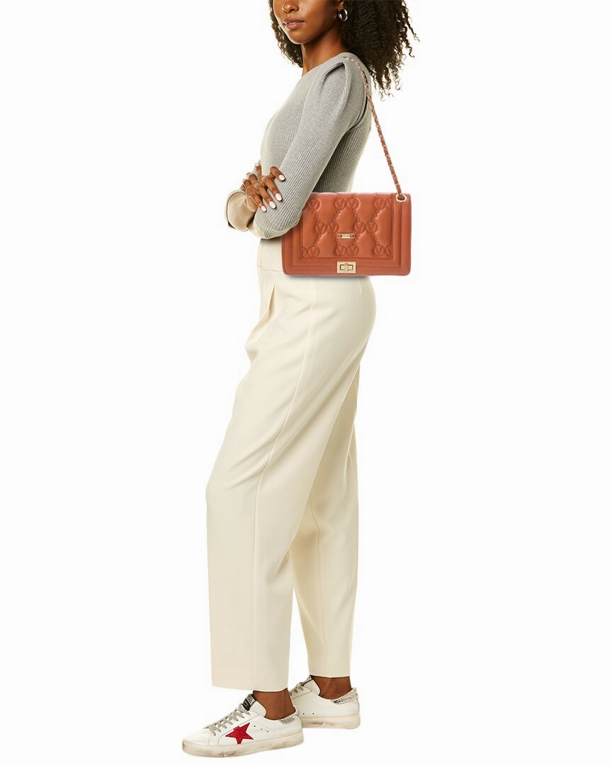 Valentino by Mario Valentino Alice Monogram Leather Shoulder Bag