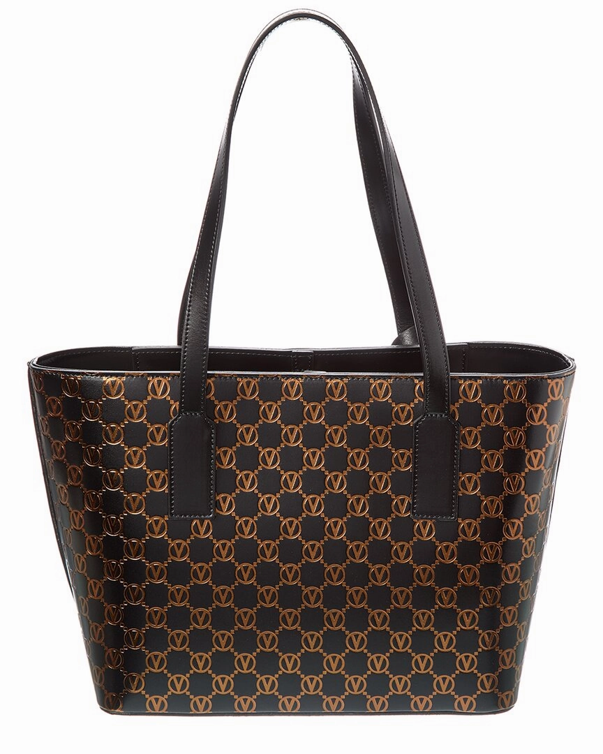 Valentino by Mario Valentino Prince Monogram Leather Tote