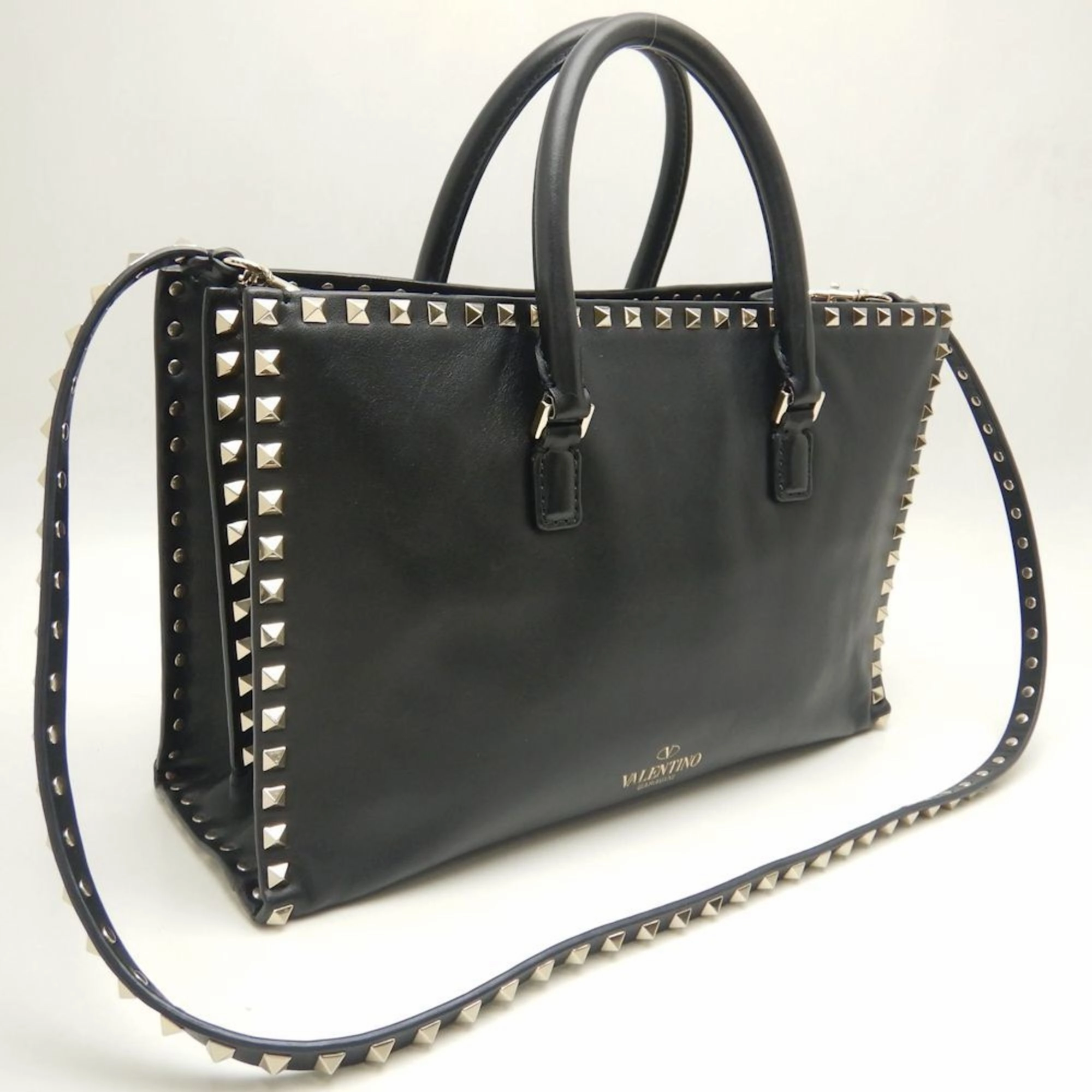 Valentino Garavani Leather Tote Bag (Pre-Owned)