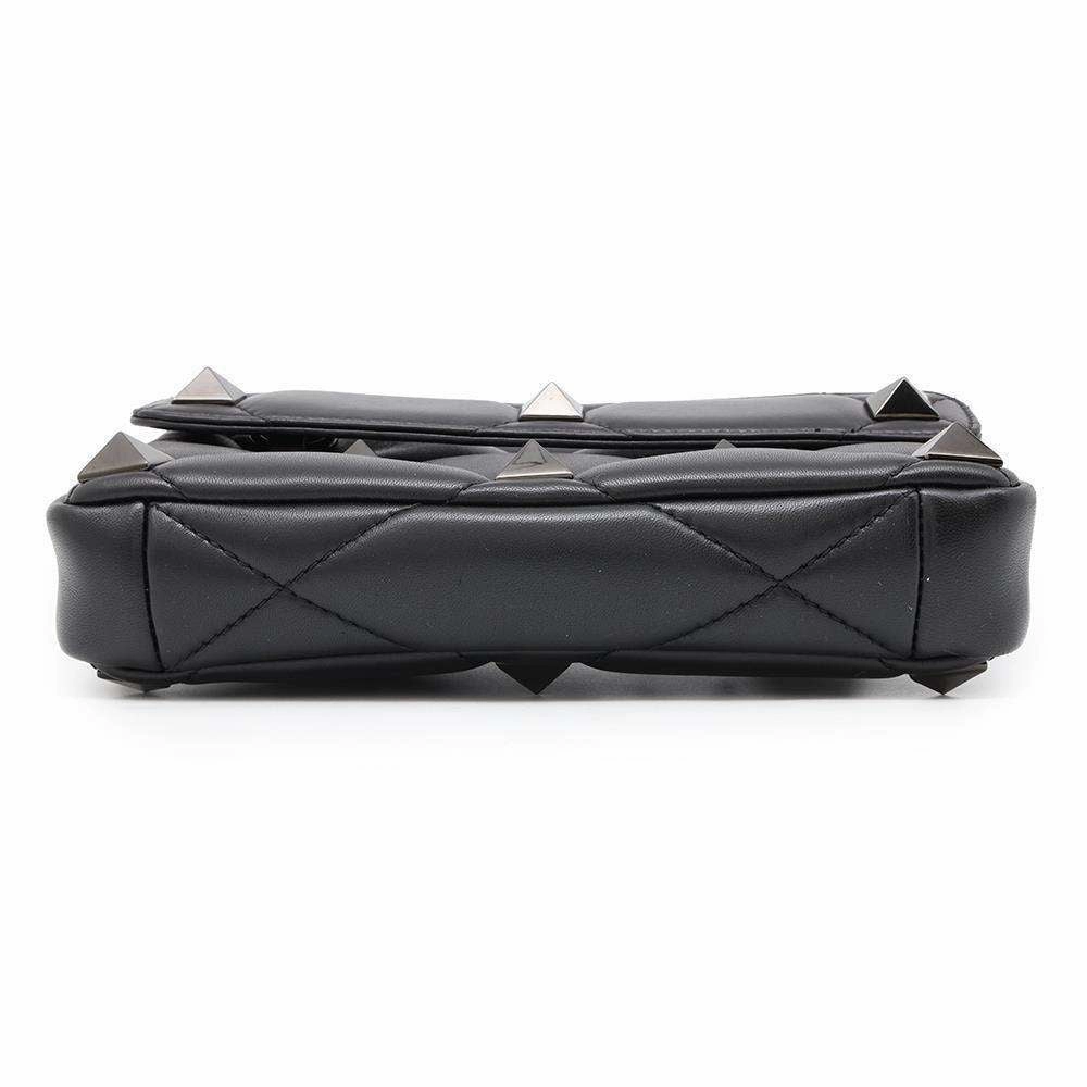 Valentino Garavani Roman Studded Shoulder Bag BlackWY0B0B26CFV Lambskin