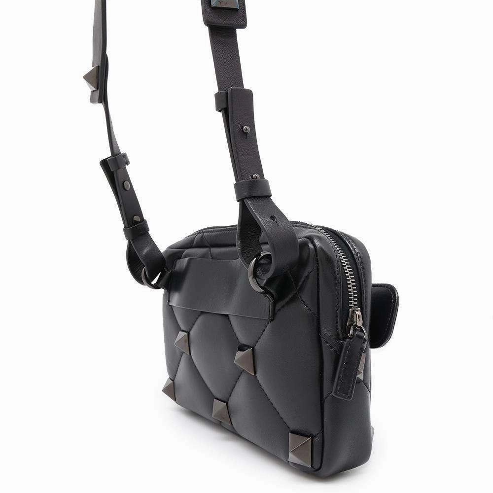 Valentino Garavani Roman Studded Shoulder Bag BlackWY0B0B26CFV Lambskin