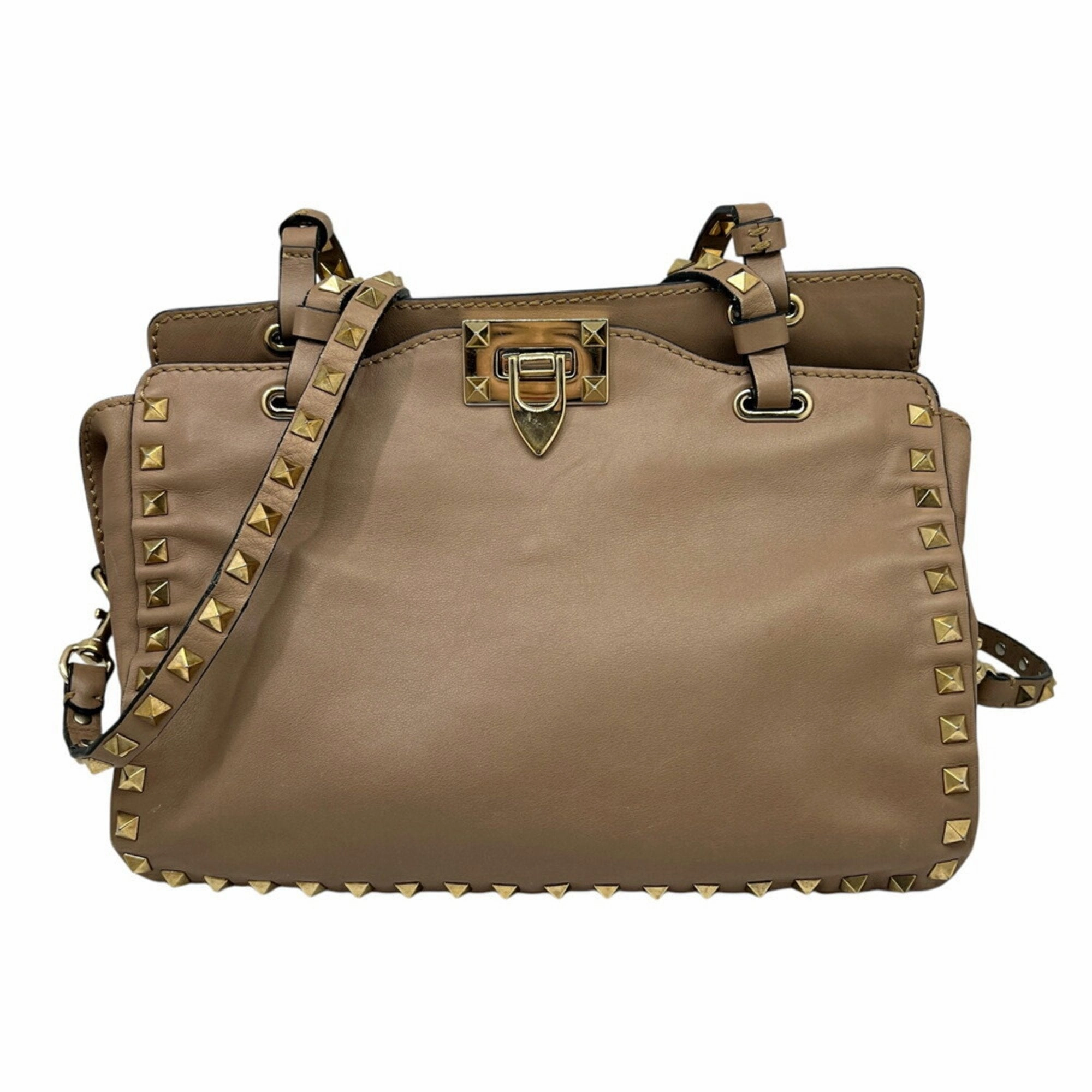 Valentino pink Leather Handbag Shoulder Bag (Pre-Owned)