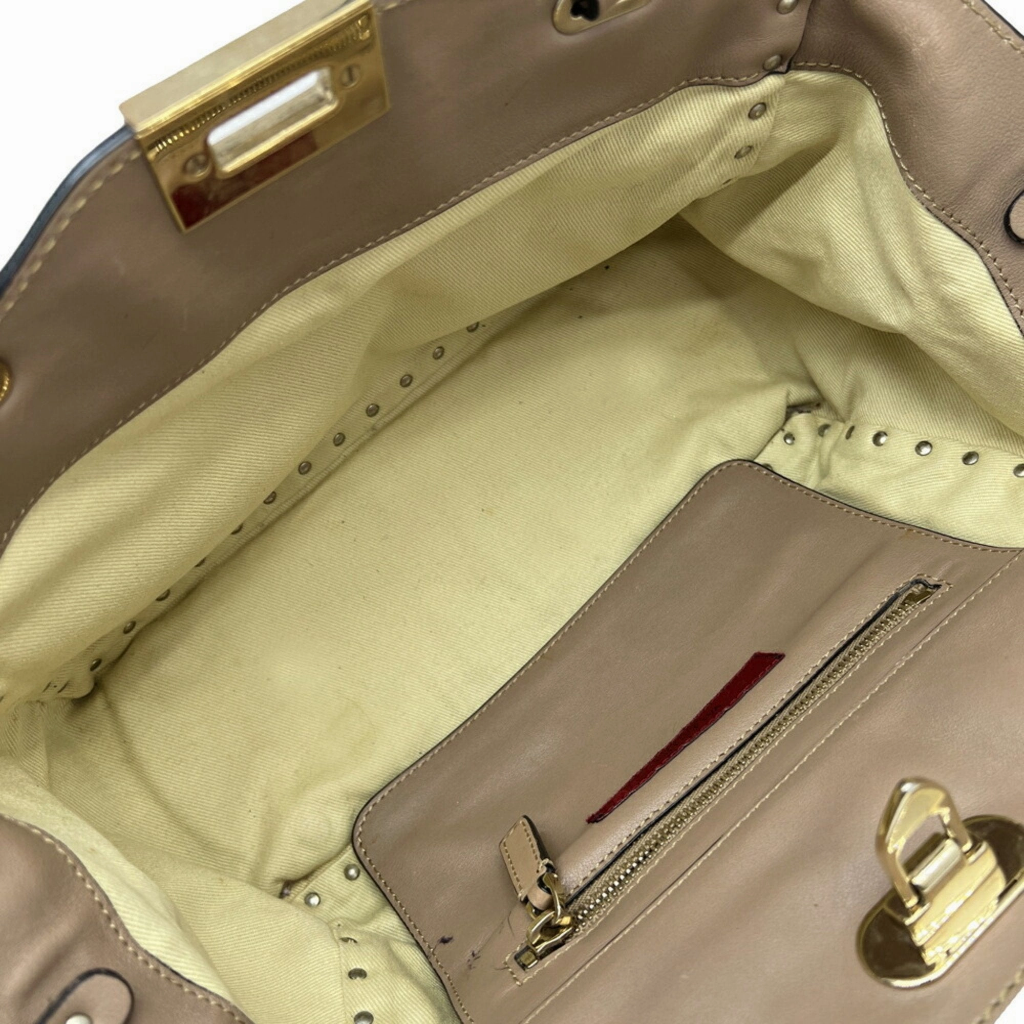 Valentino pink Leather Handbag Shoulder Bag (Pre-Owned)