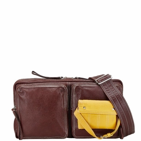 Valentino yellow Leather Shoulder Bag (Pre-Owned)