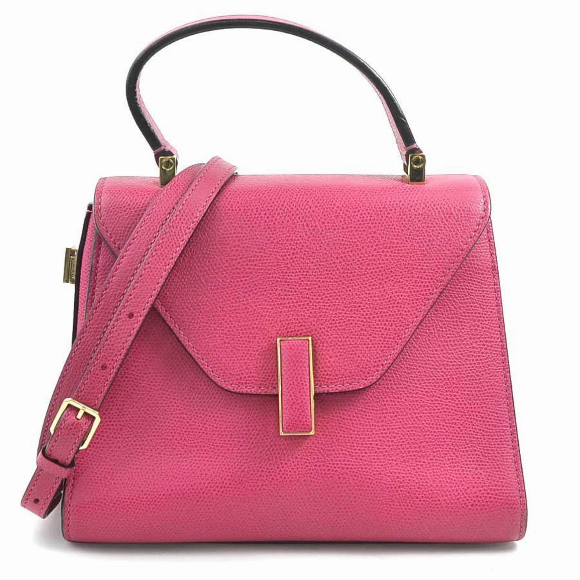 Valextra Leather Handbag Shoulder Bag (Pre-Owned)