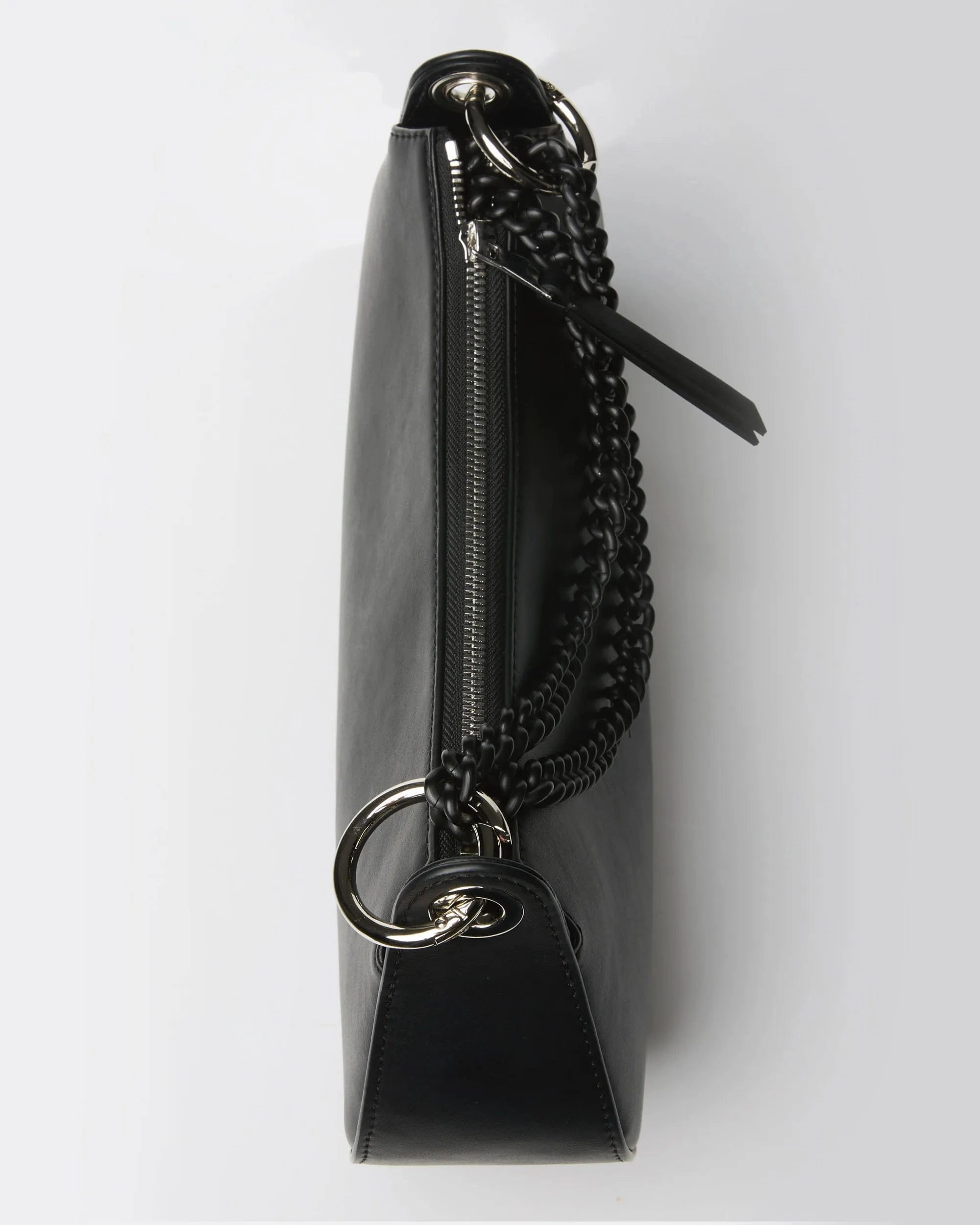 Vamp B-Bag Grape Leather Crossbody | Black
