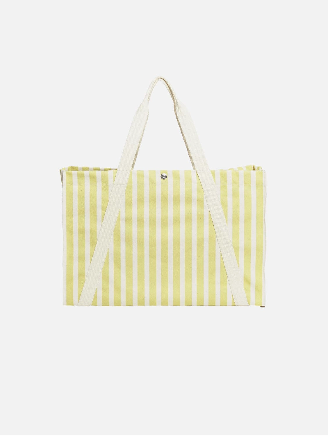 Vegan Beach Tote | Sand & Lime Green