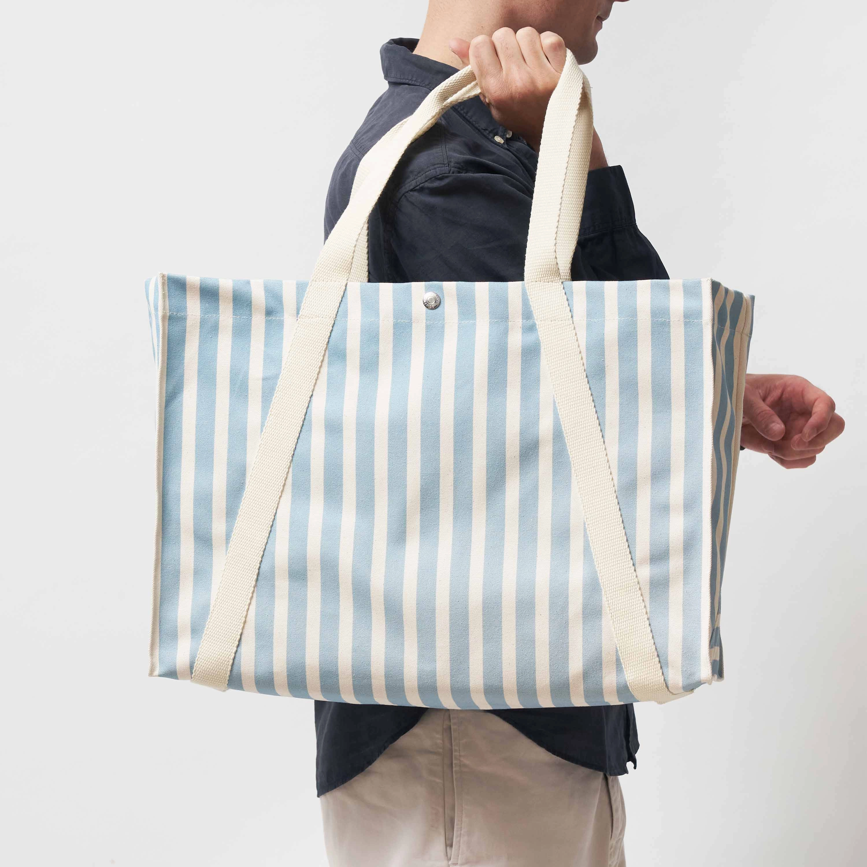 Vegan Beach Tote | Sand & Sky Blue