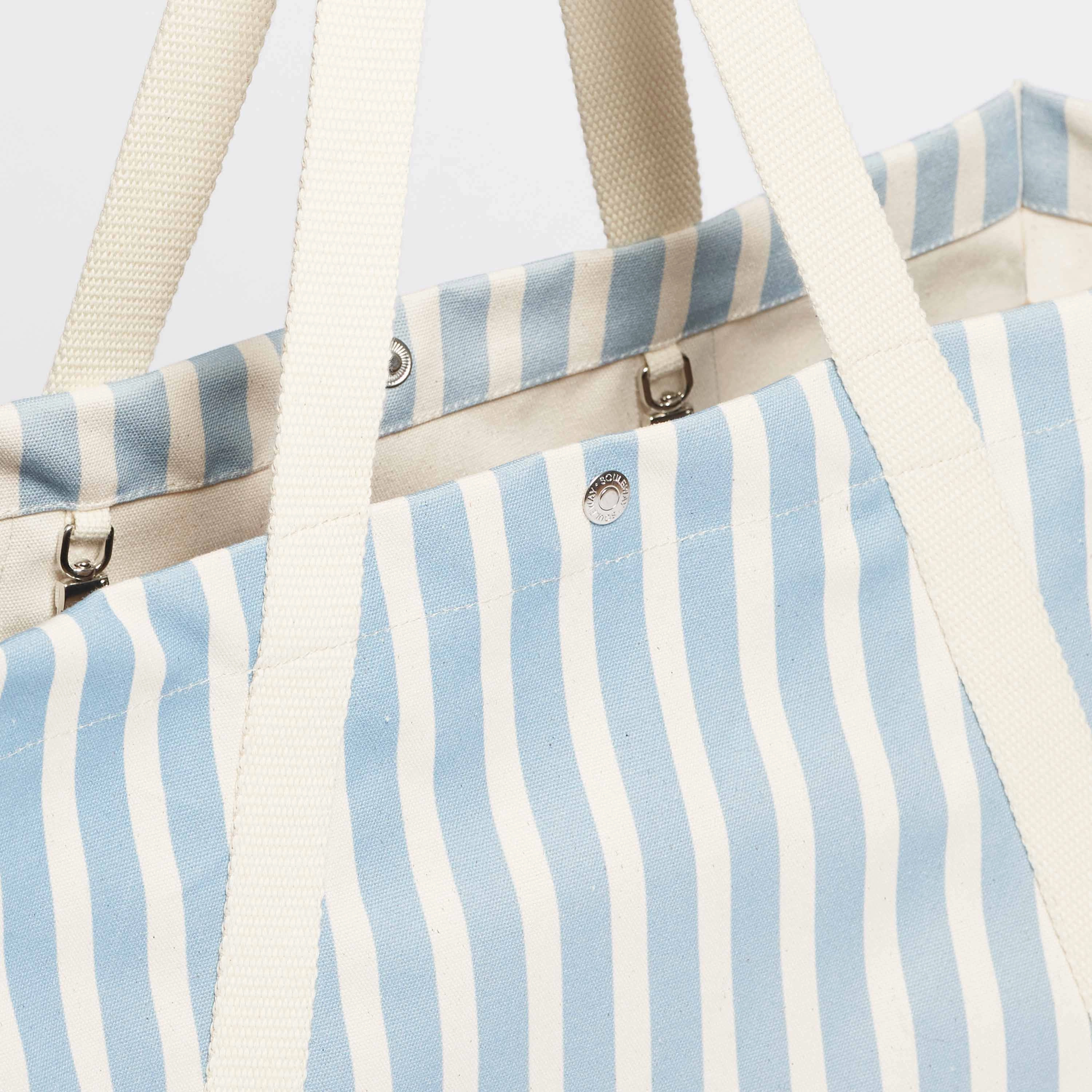 Vegan Beach Tote | Sand & Sky Blue