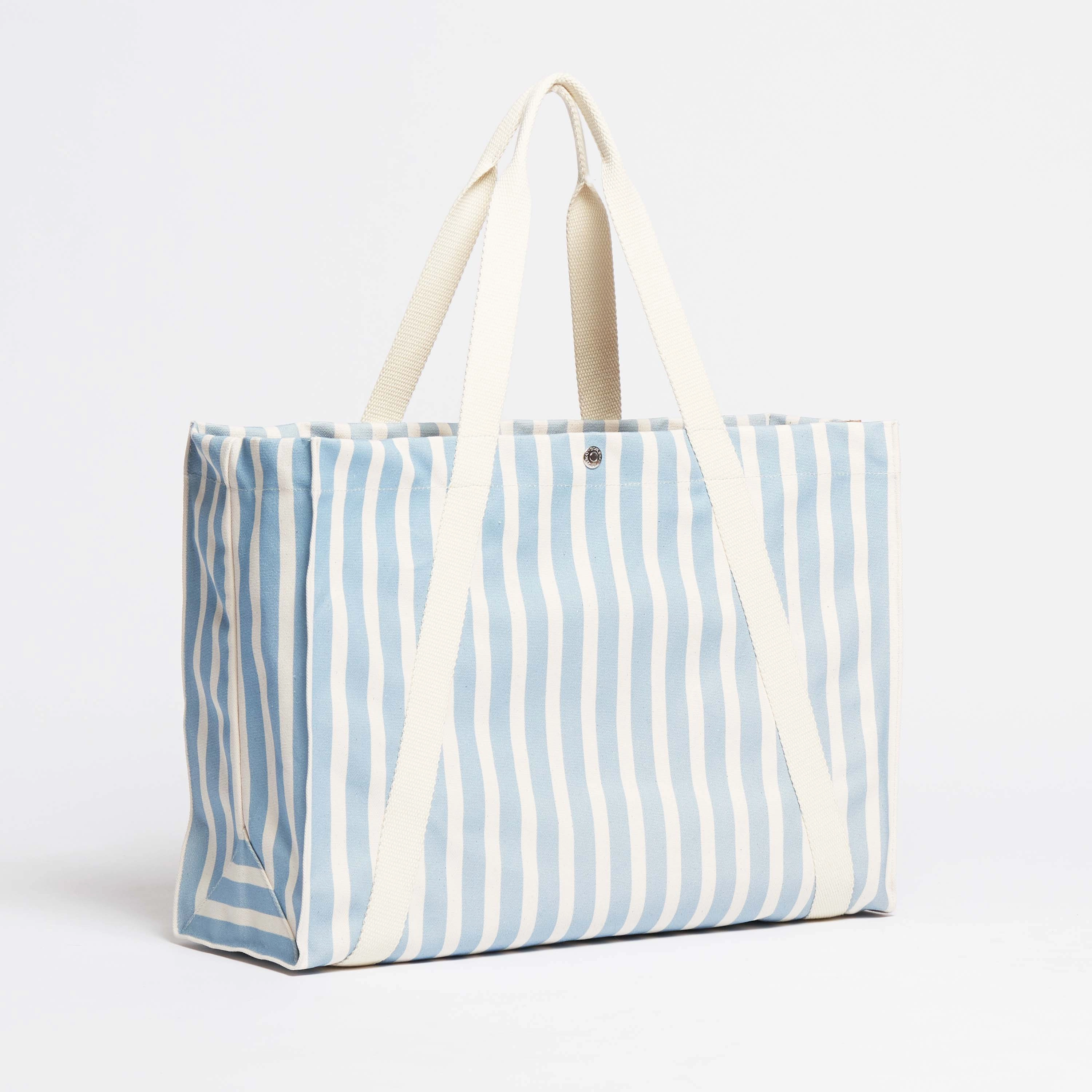 Vegan Beach Tote | Sand & Sky Blue