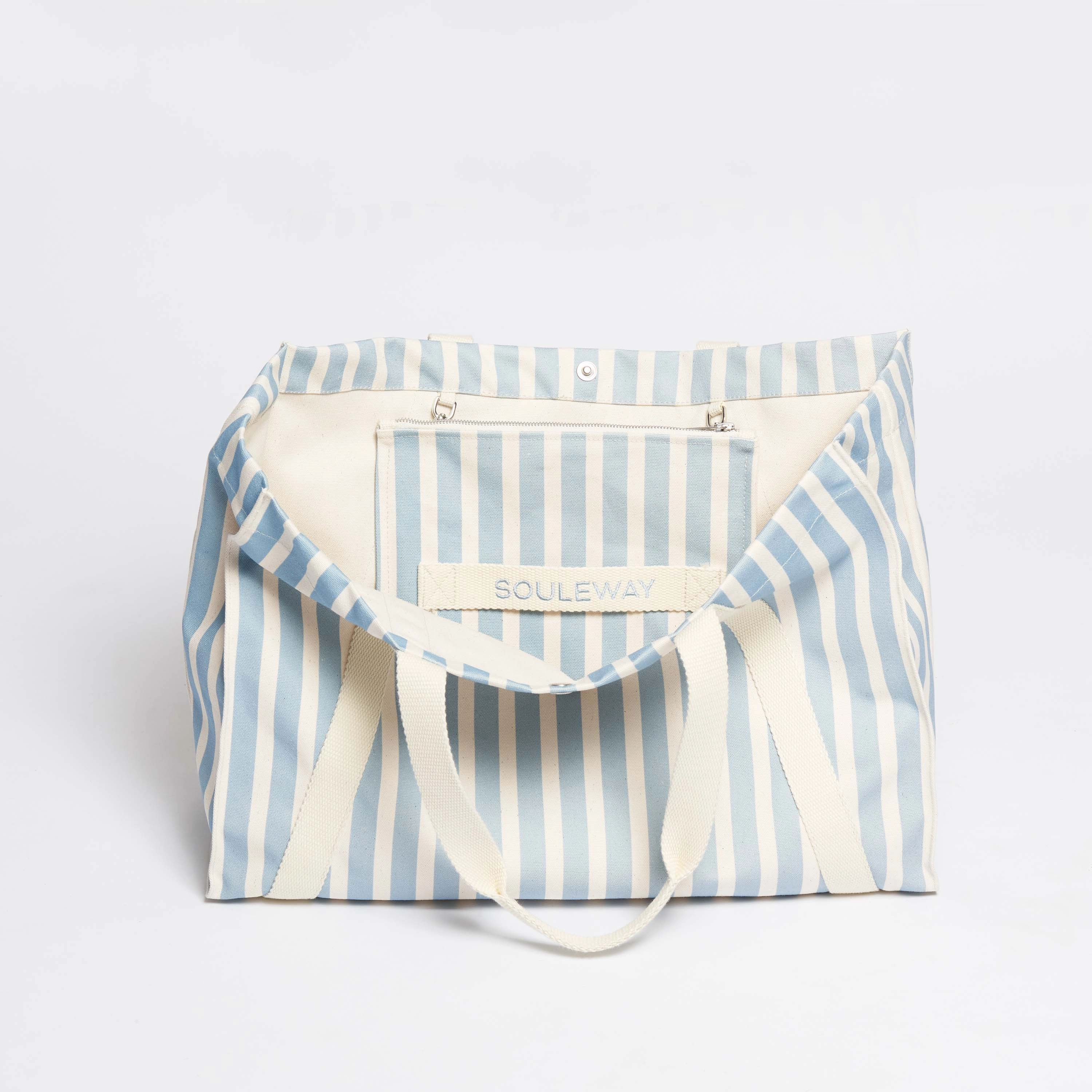 Vegan Beach Tote | Sand & Sky Blue