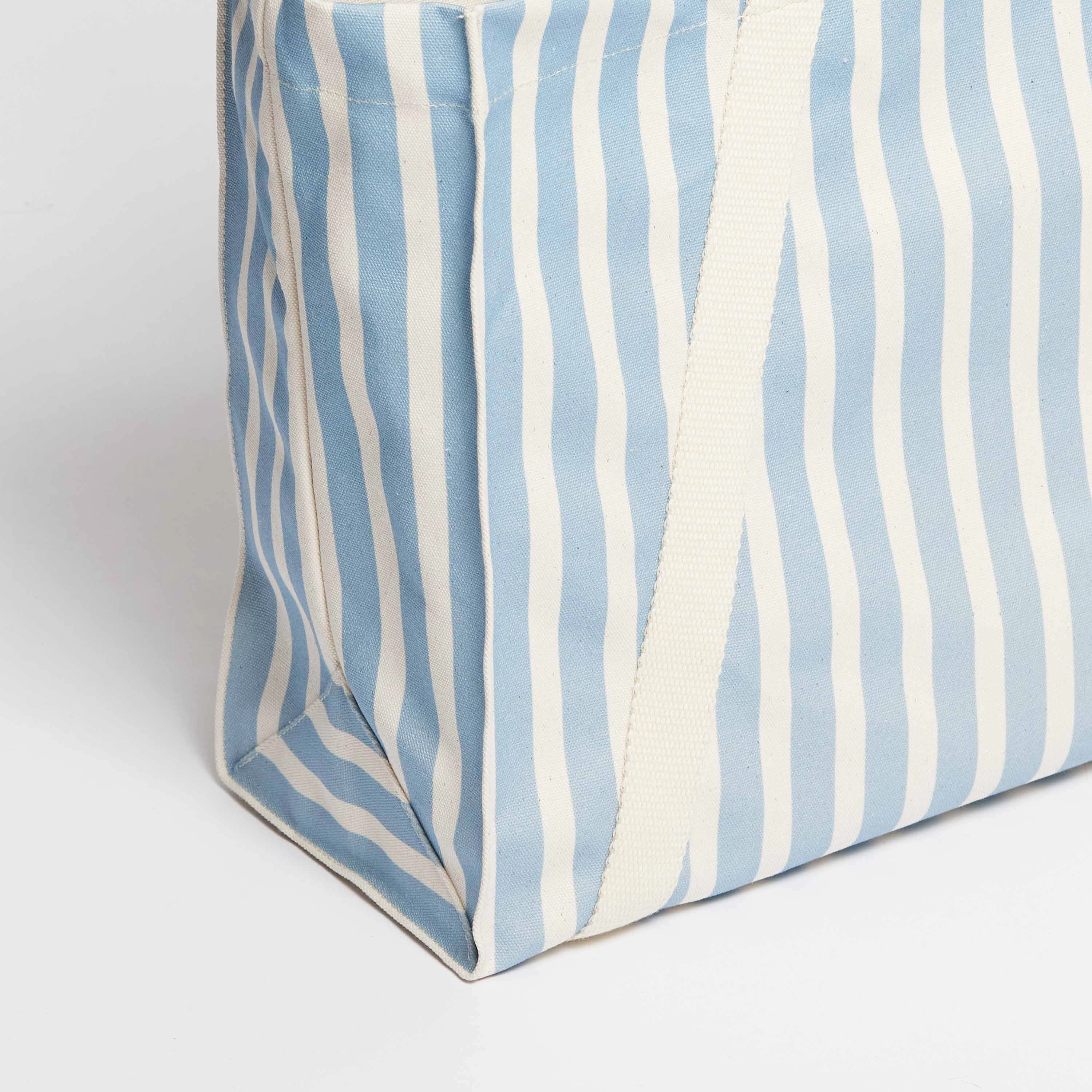 Vegan Beach Tote | Sand & Sky Blue