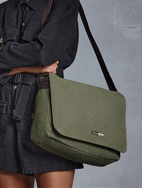 Vegan Canvas Despatch Bag | Multiple Colours