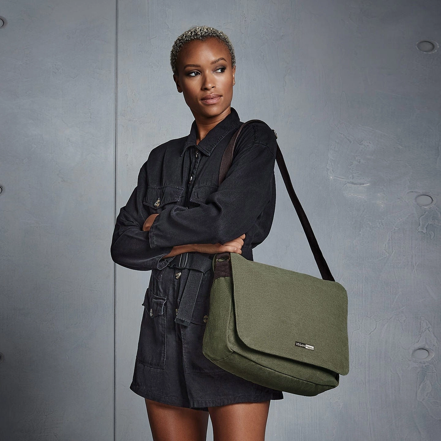 Vegan Canvas Despatch Bag | Multiple Colours
