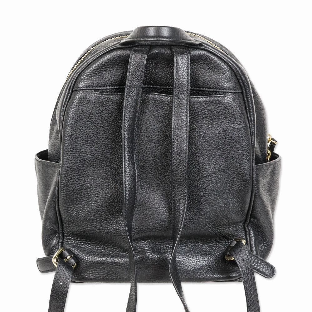 Vera Bradley Leighton Black Genuine Leather Backpack