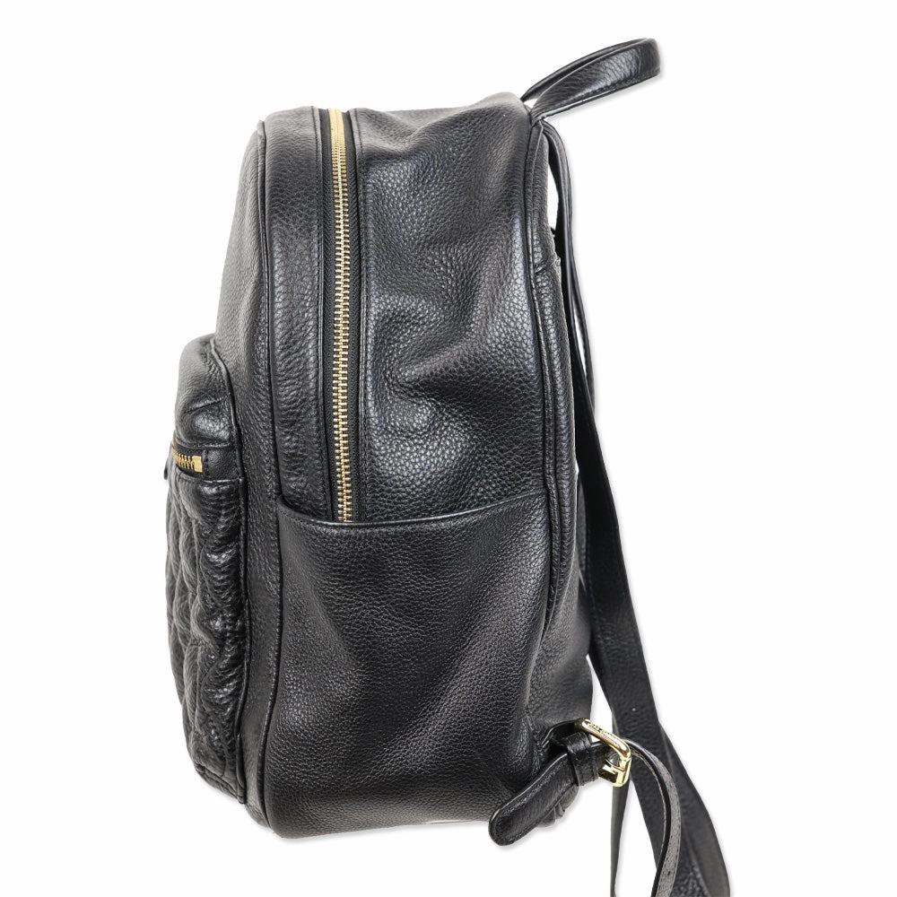 Vera Bradley Leighton Black Genuine Leather Backpack