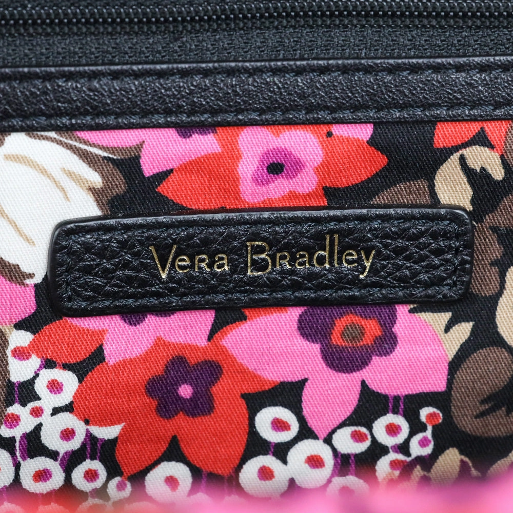 Vera Bradley Leighton Black Genuine Leather Backpack