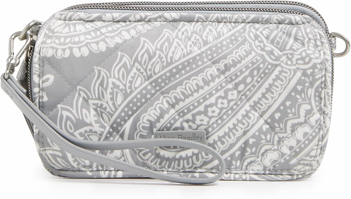 Vera Bradley Women's Performance Twill All in One Crossbody Purse with RFID Protection