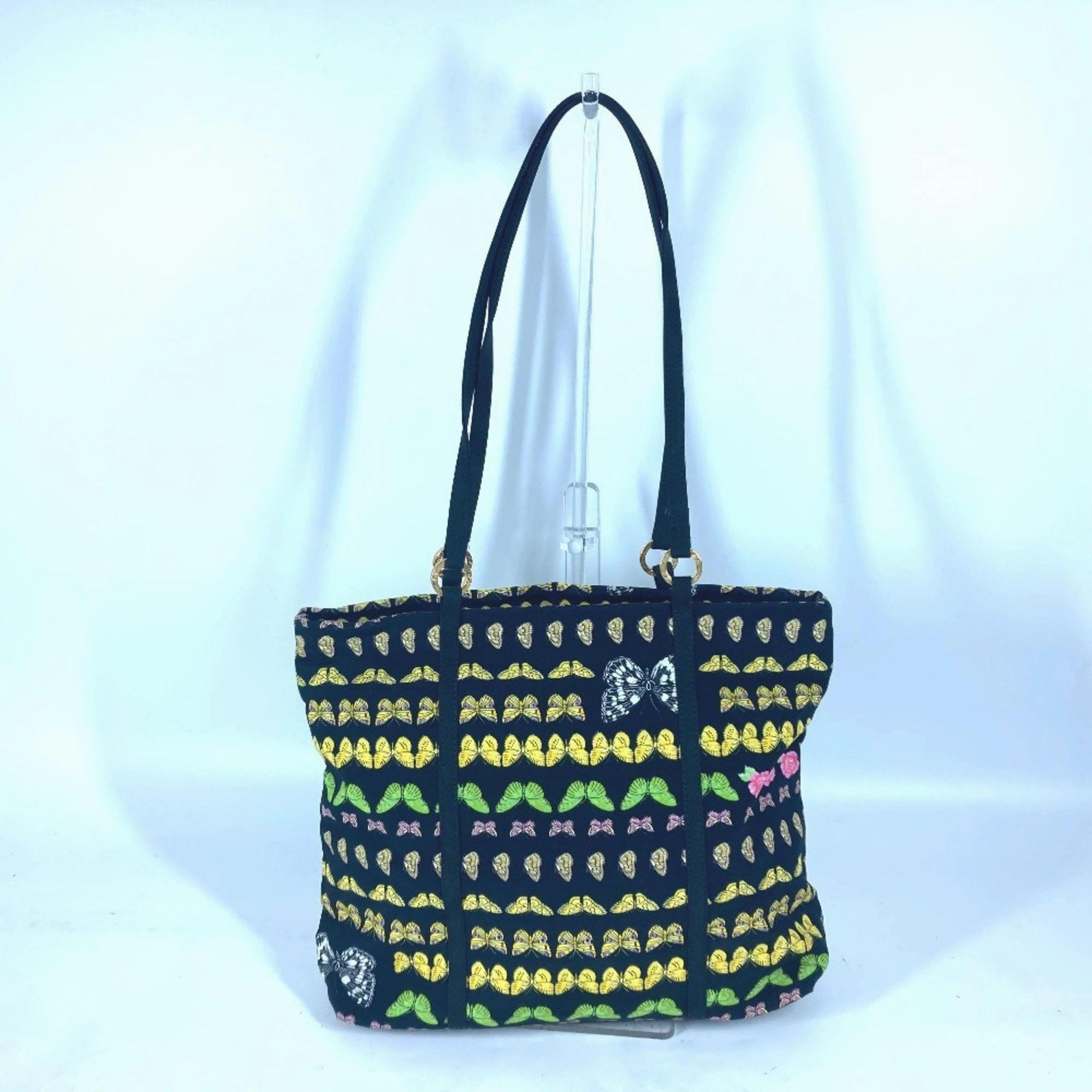 Versace   Nylon Canvas Shoulder Bag Tote Bag (Pre-Owned)