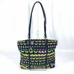 Versace   Nylon Canvas Shoulder Bag Tote Bag (Pre-Owned)