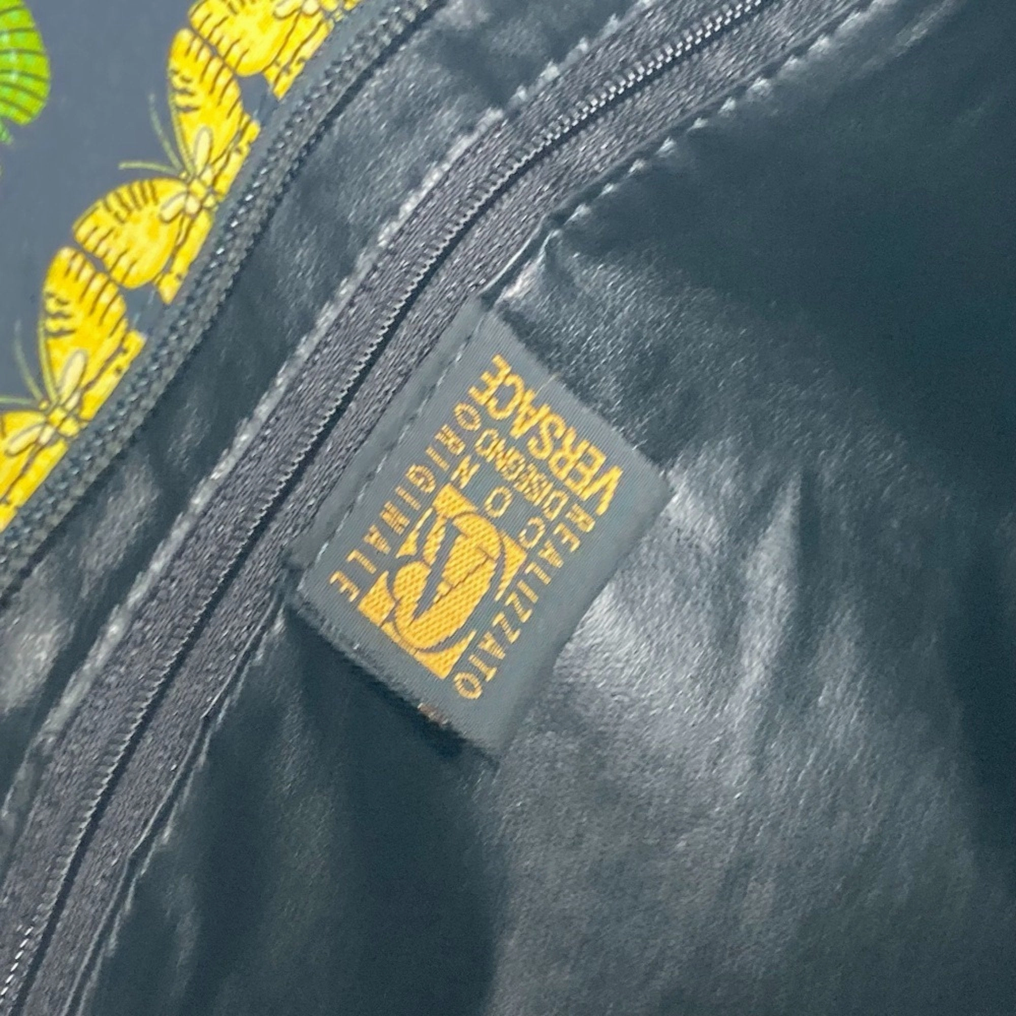 Versace   Nylon Canvas Shoulder Bag Tote Bag (Pre-Owned)