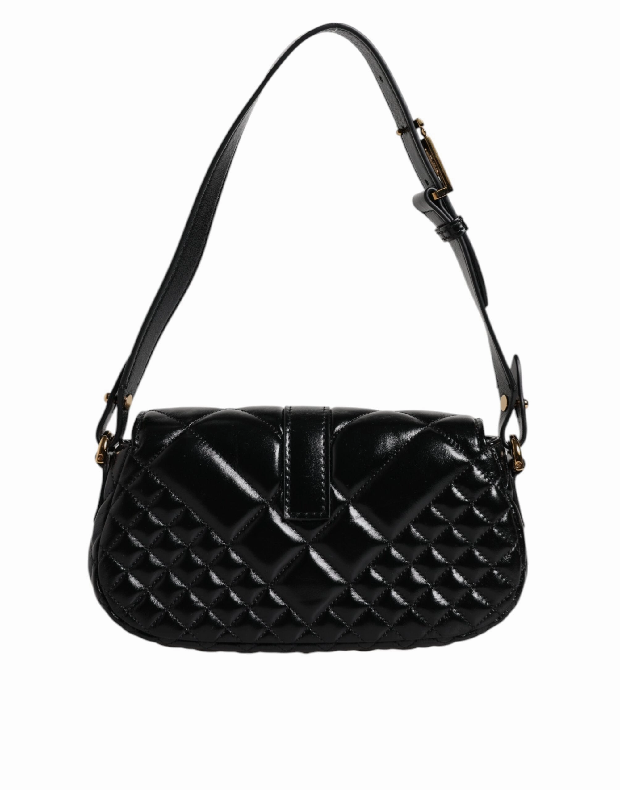 Versace Calf Leather Quilted Shoulder Strap Women's Bag