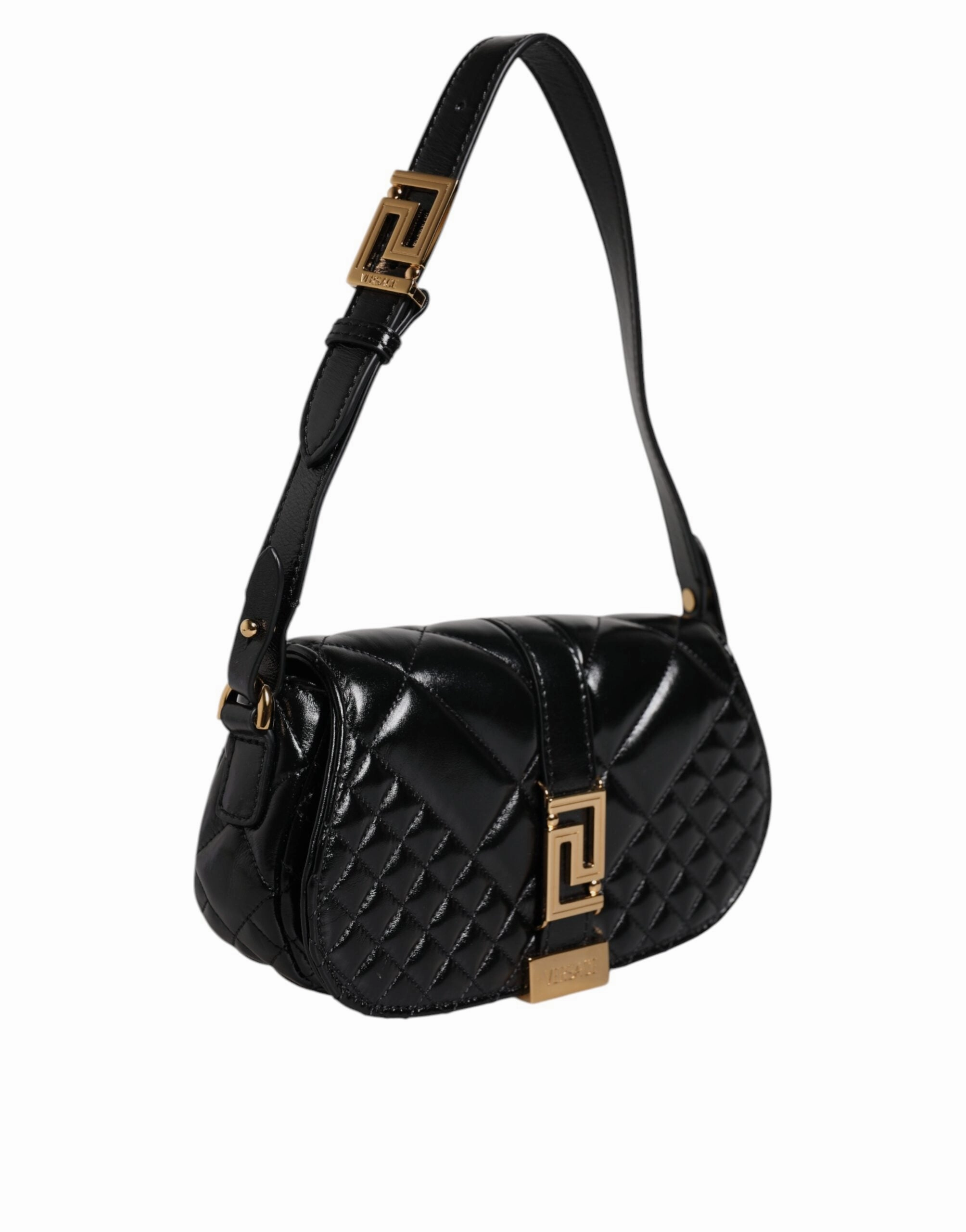 Versace Calf Leather Quilted Shoulder Strap Women's Bag