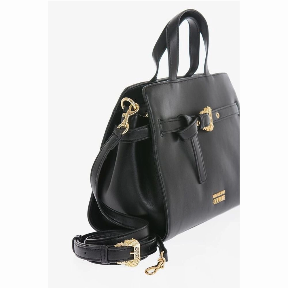 Versace JEANS COUTURE Faux Leather Handbag with Golden Buckle