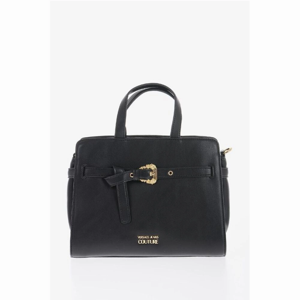 Versace JEANS COUTURE Faux Leather Handbag with Golden Buckle