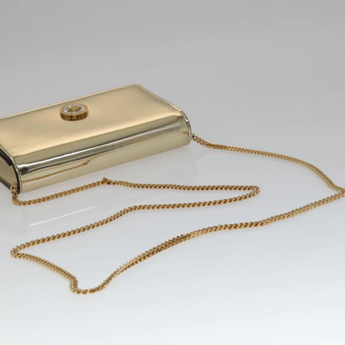 Versace Medusa Patent Leather Shoulder Bag (Pre-Owned)
